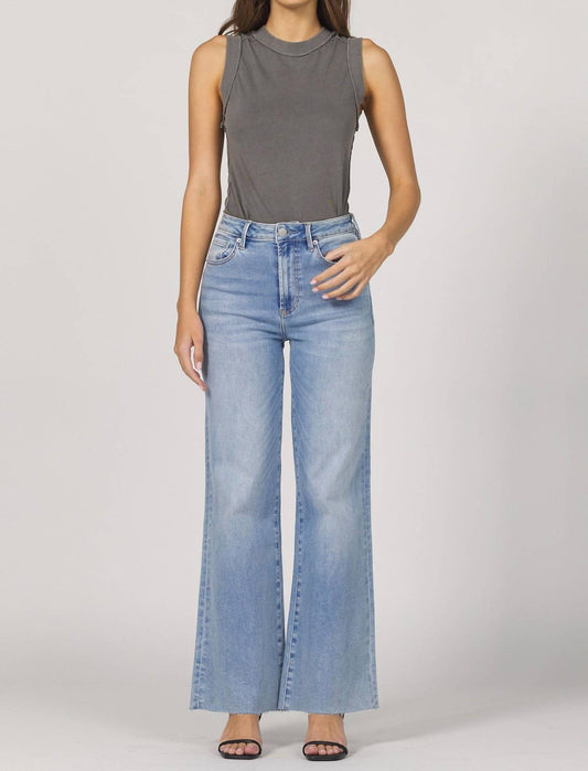 Dear John Denim - Wide Leg Gathered Back Jeans