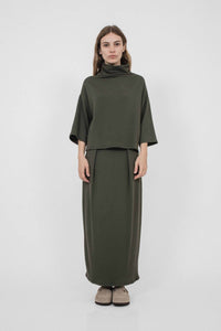 Corinne Collection Bucket Sweater in artichoke - women's sweater - alternate view