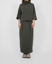 Corinne Collection Bucket Sweater in artichoke - women's sweater - detail view