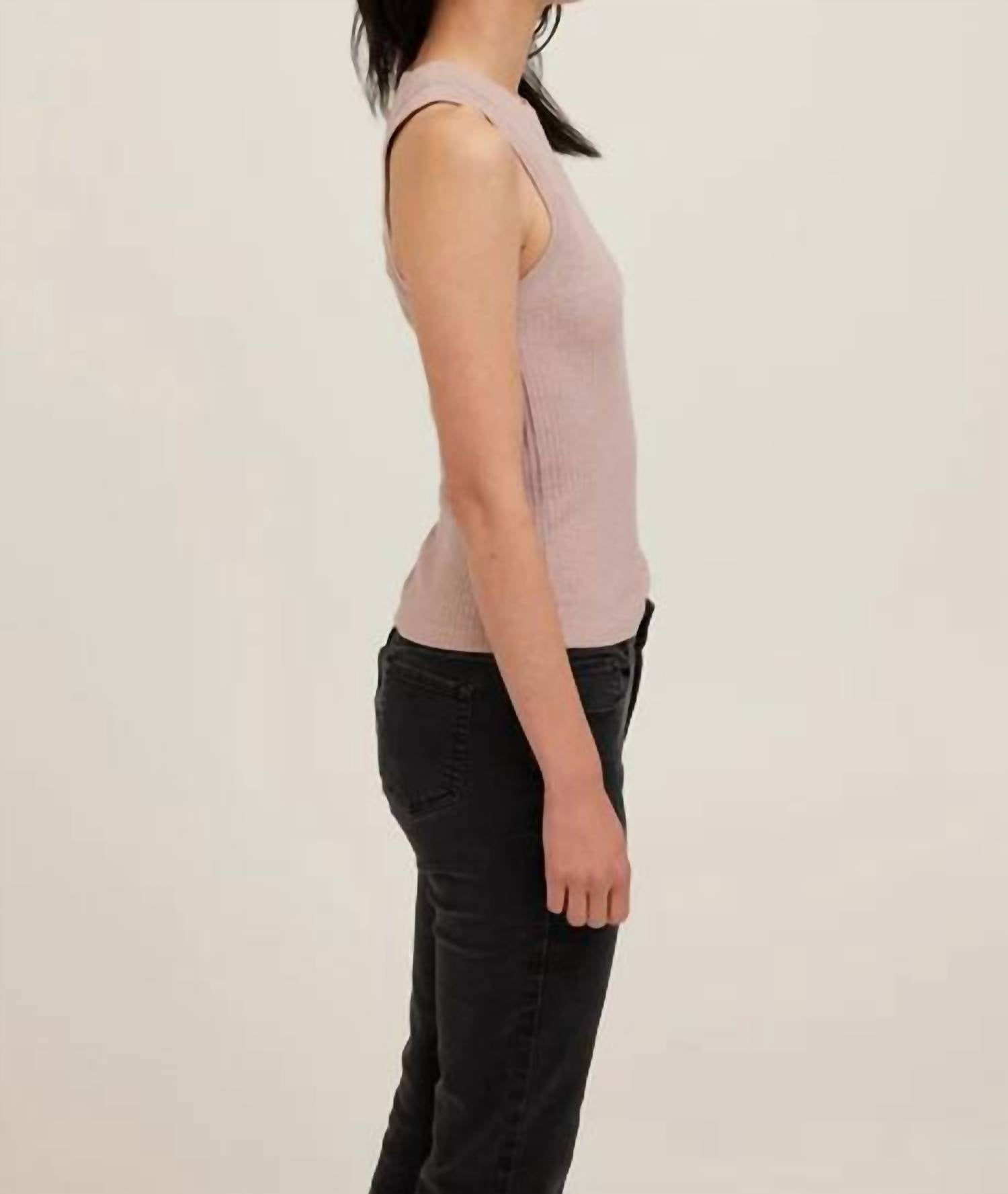 Project Social T - Player Fitted Racerback Rib Tank Top