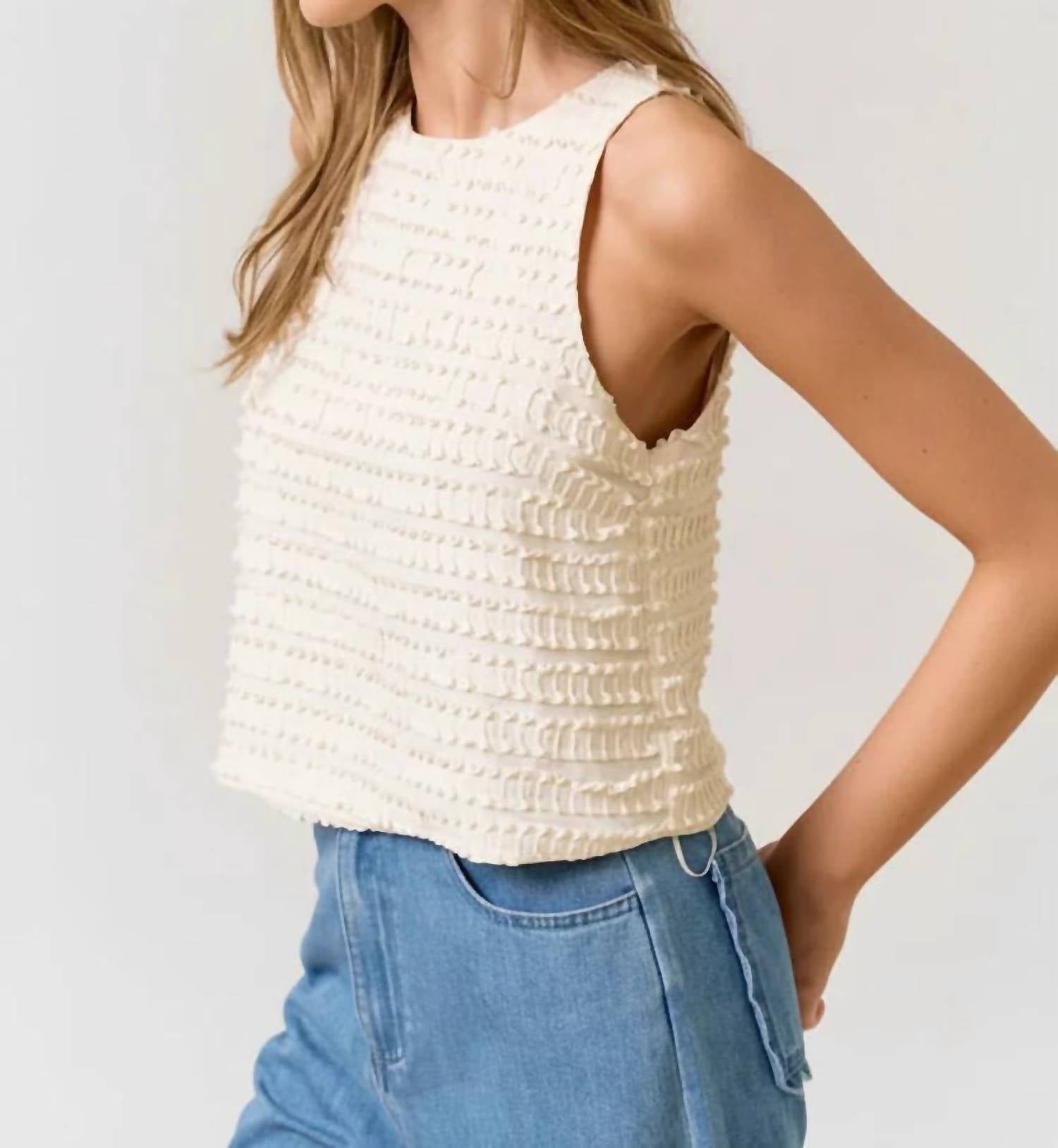 Lalavon - Felicity Sleeveless Ruffle Top