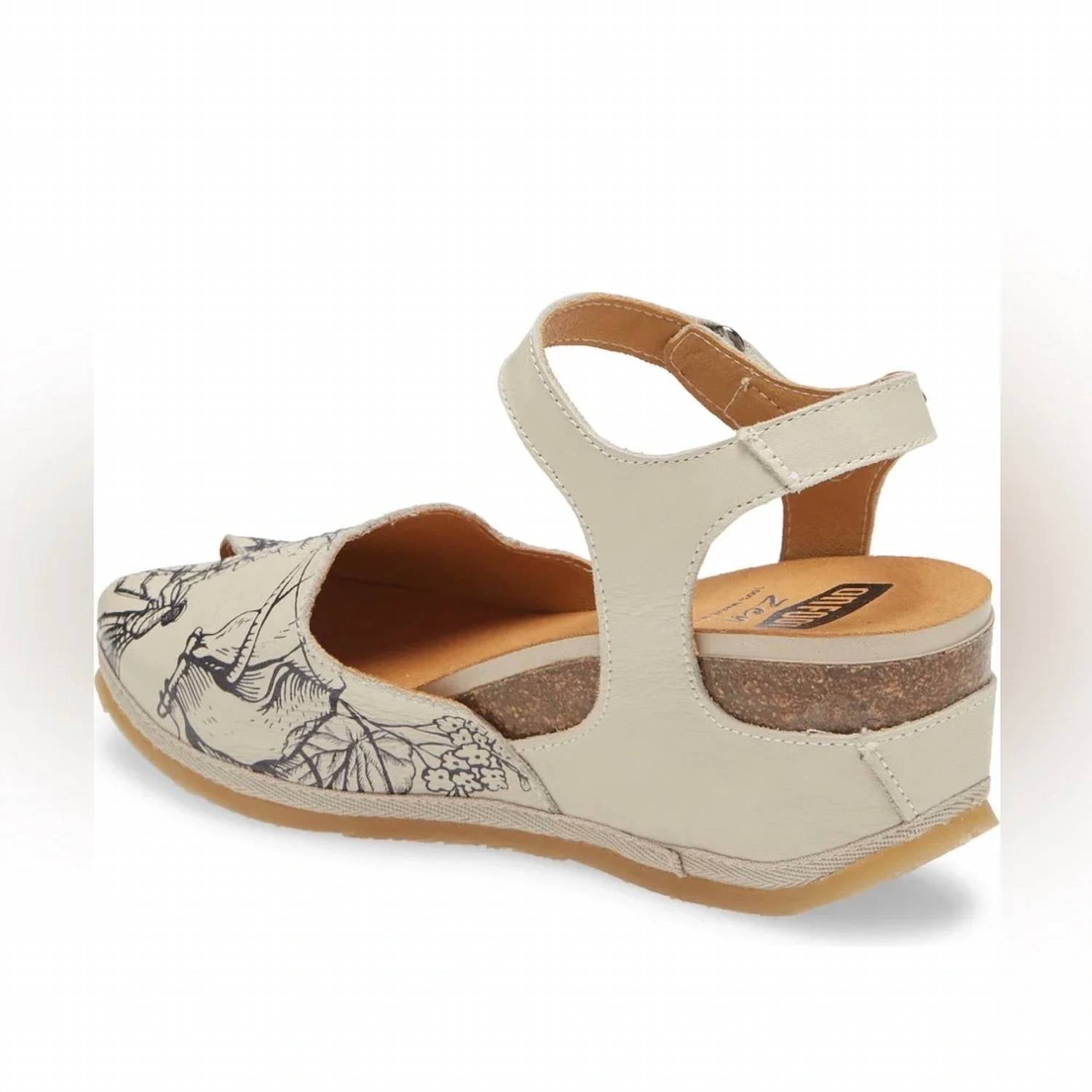 OnFoot Women's Floral Sandal in hielo ice - women's sandal - alternate view