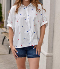 Day + Moon - All-American Babe Button Up Top