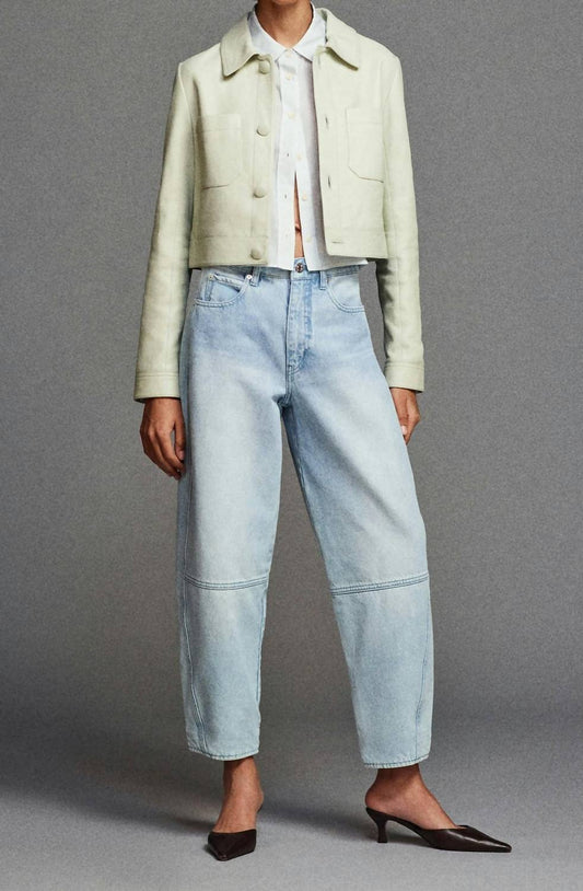 Frame - Twisted Barrel Mid Rise Jeans