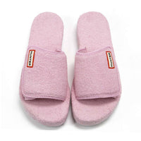 HUNTER Women's Original Terry Towelling Logo Slides in fox glove - women's shoe - view 9