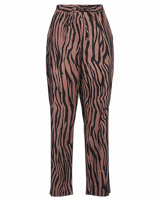 Nude - Women Zebra Print Pant