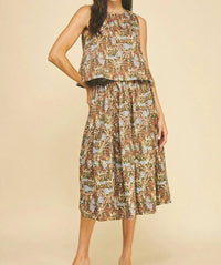 Pinch - Floral Midi Skirt