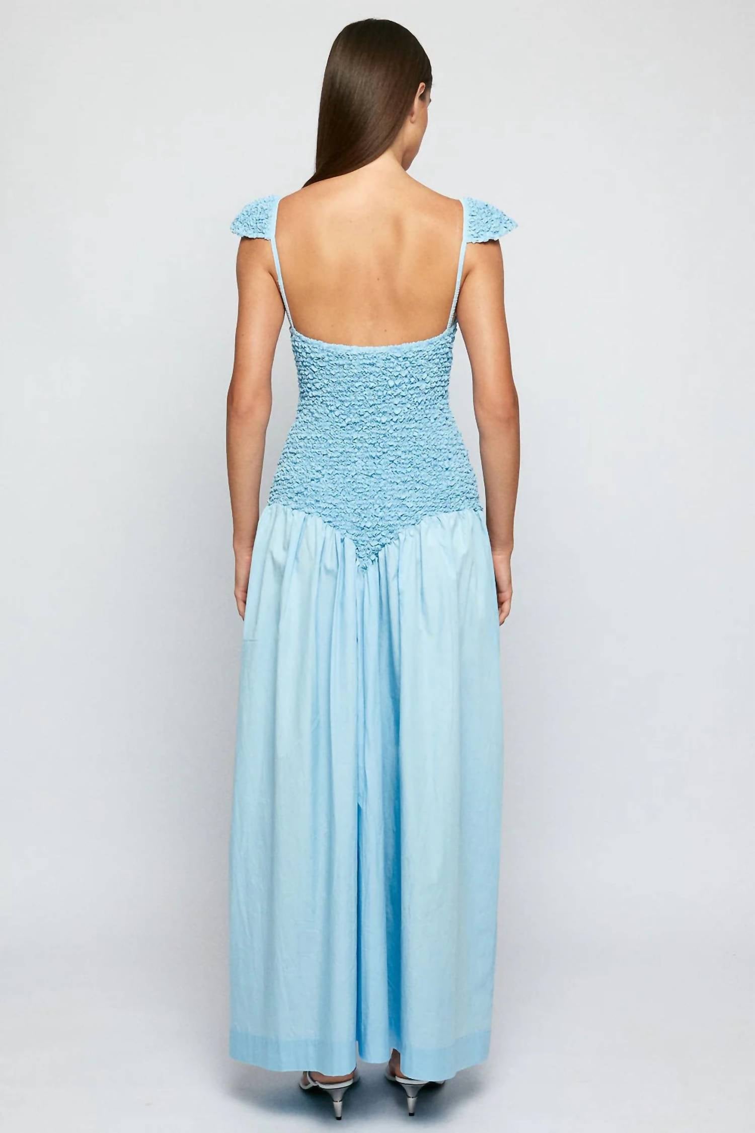 S/W/F - Cap Sleeve Mottled Maxi Dress