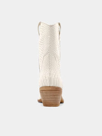 Shu Shop - Women's Zouzou Faux Snakeskin Leather Booties