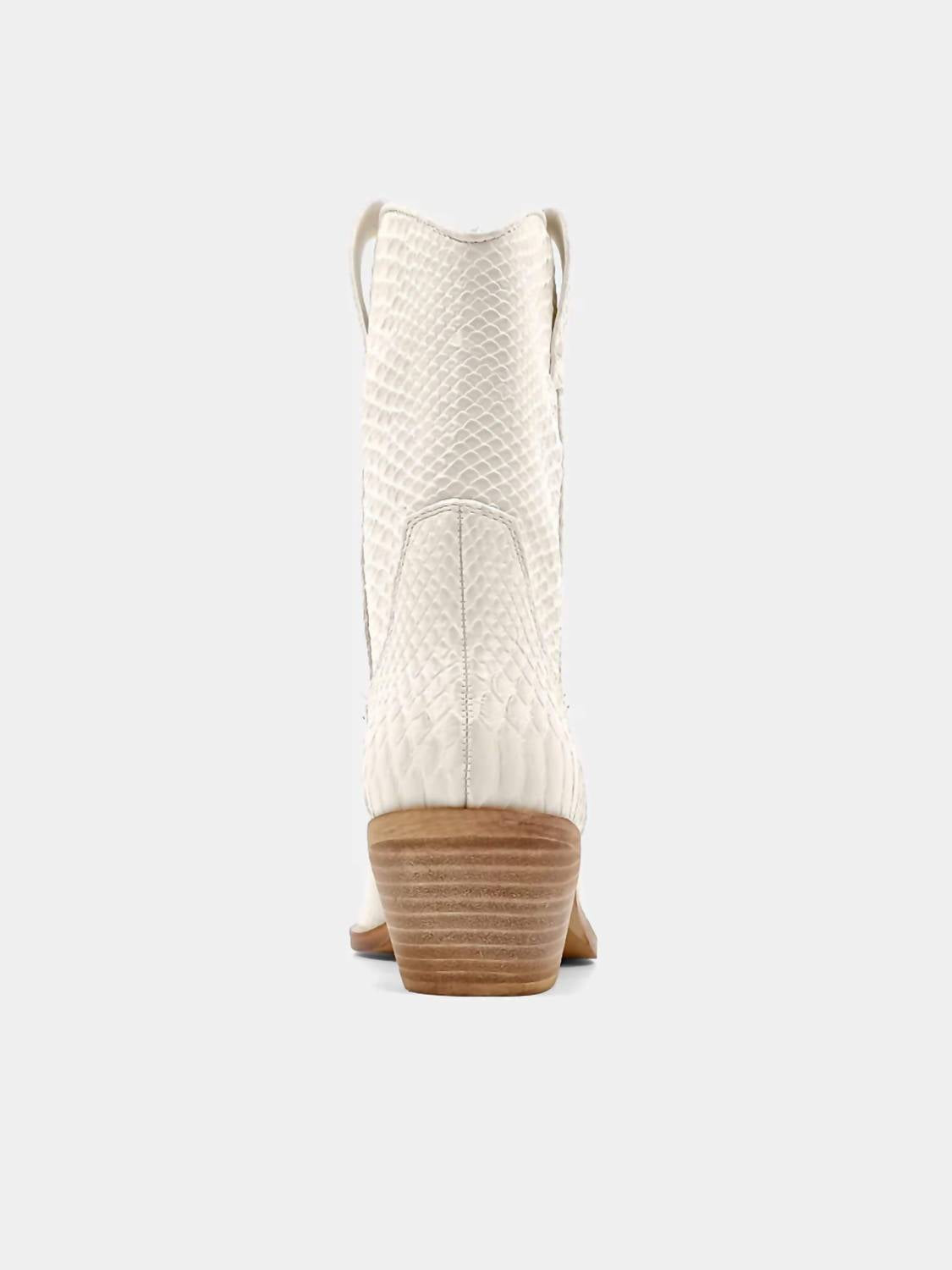 Shu Shop - Women's Zouzou Faux Snakeskin Leather Booties