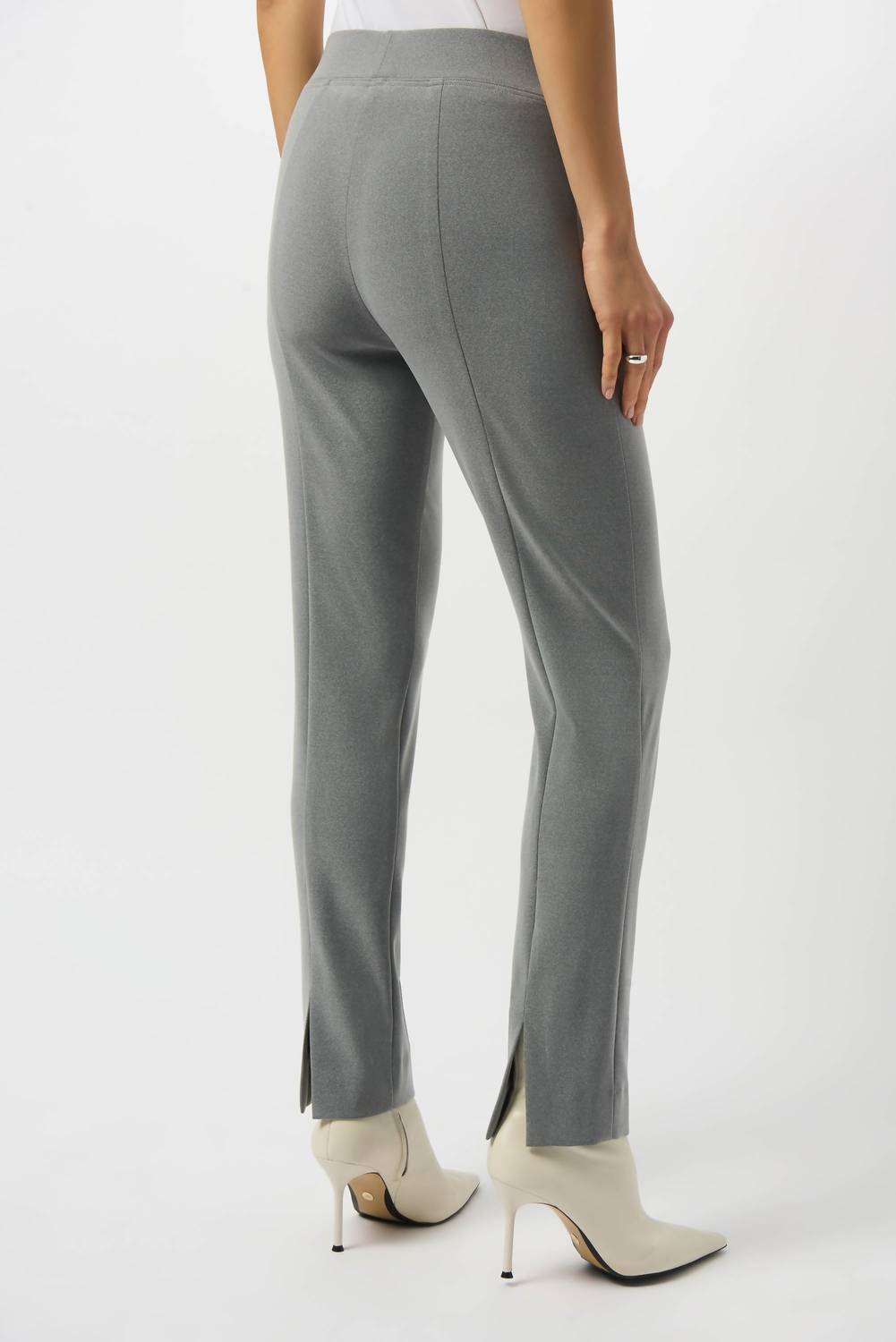 Joseph Ribkoff - Melange Slit Back Straight Ankle Pants