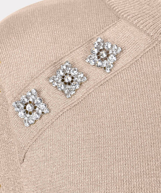 Esqualo - Women's Lurex round neck sweater