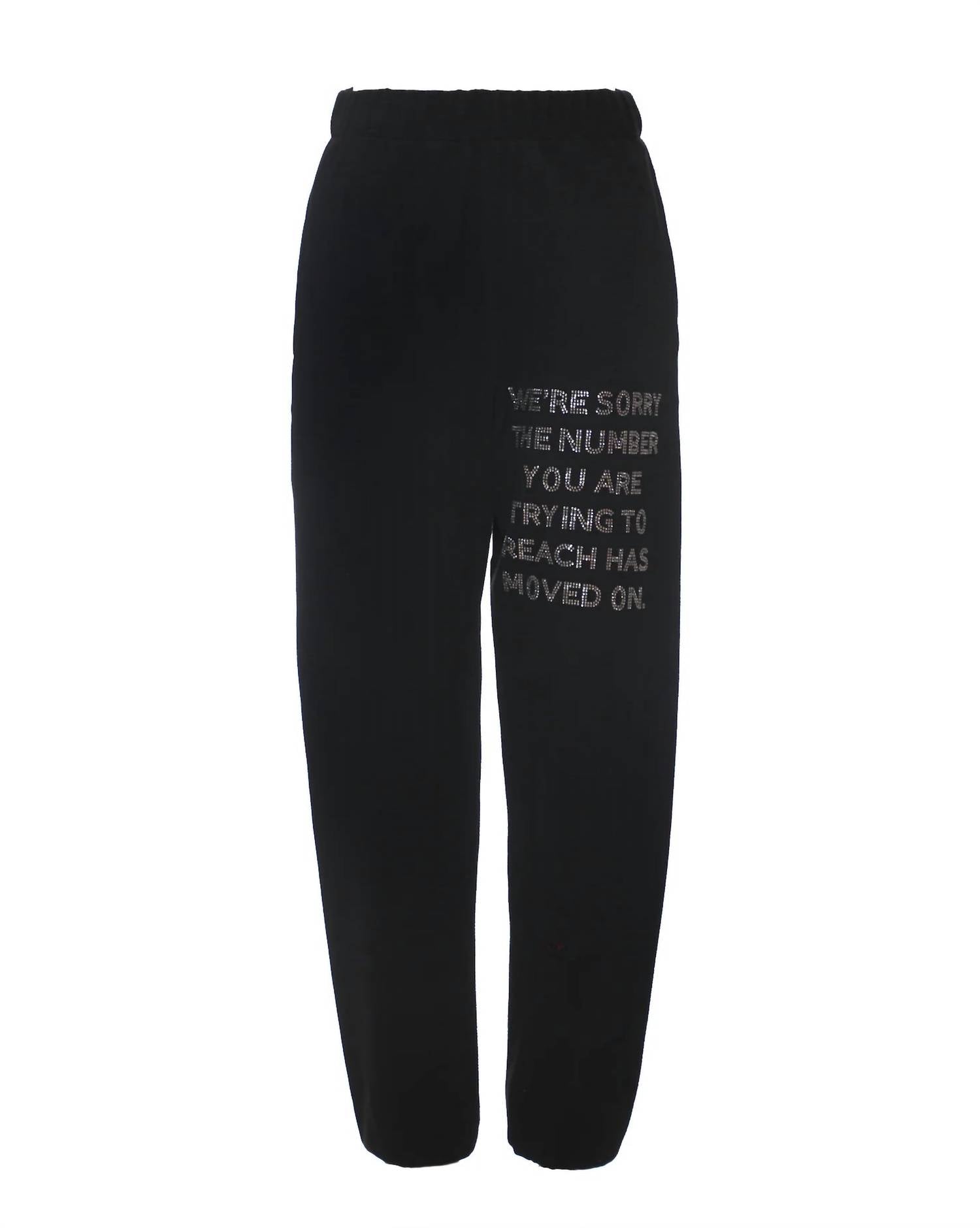 BOYS LIE Mac Slim Sweatpants in black 1 - women's pants - view 4