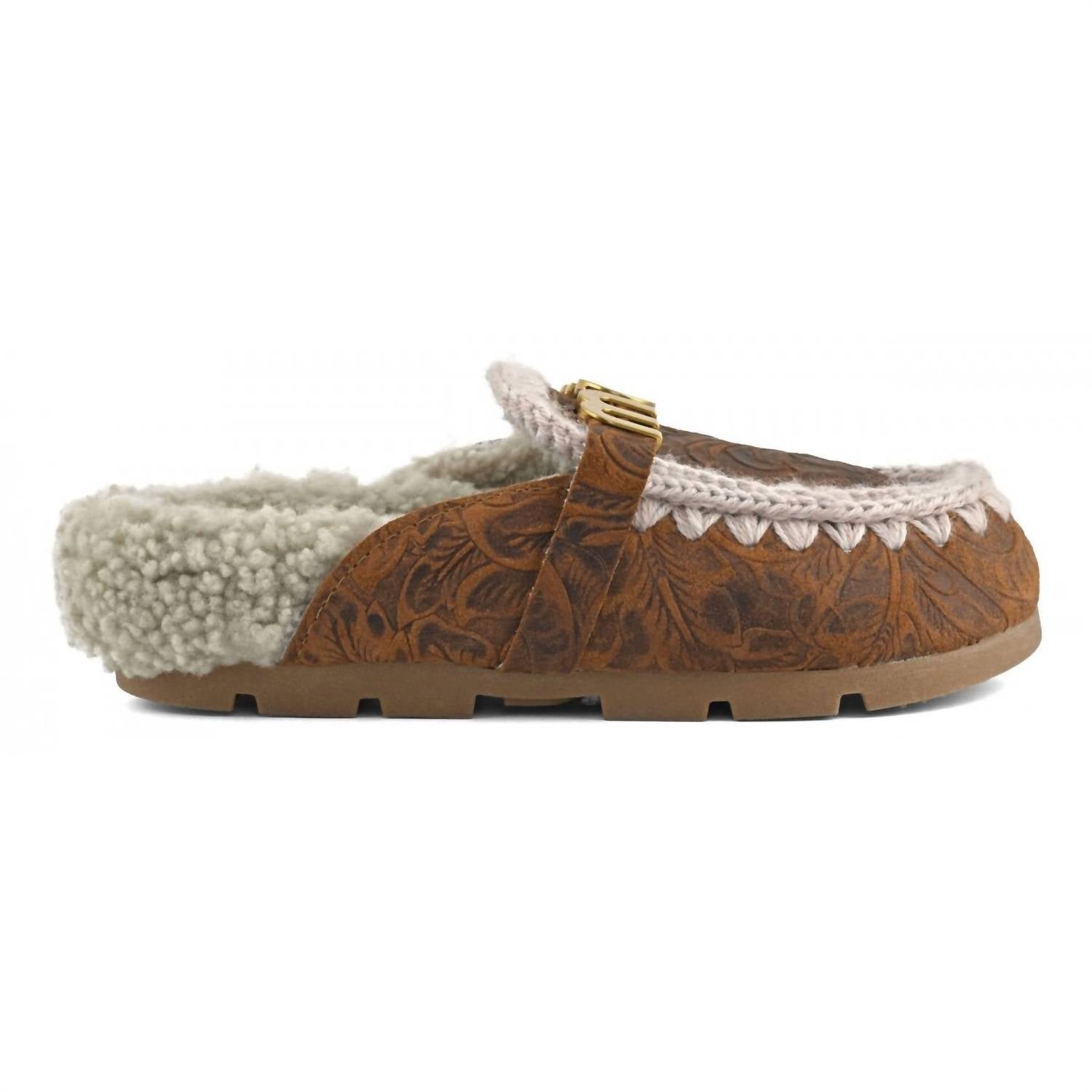 Mou - Women's Winter Bio Italian Leather Slide