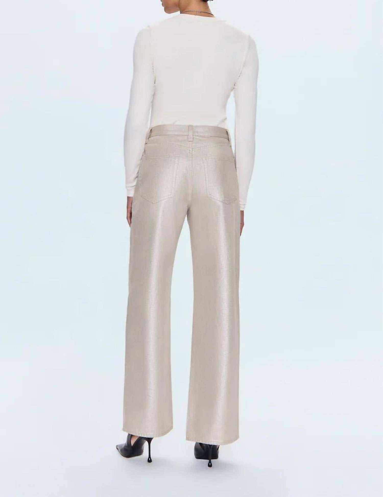 Pistola - Tate High-rise Bowed Wide-leg Jeans