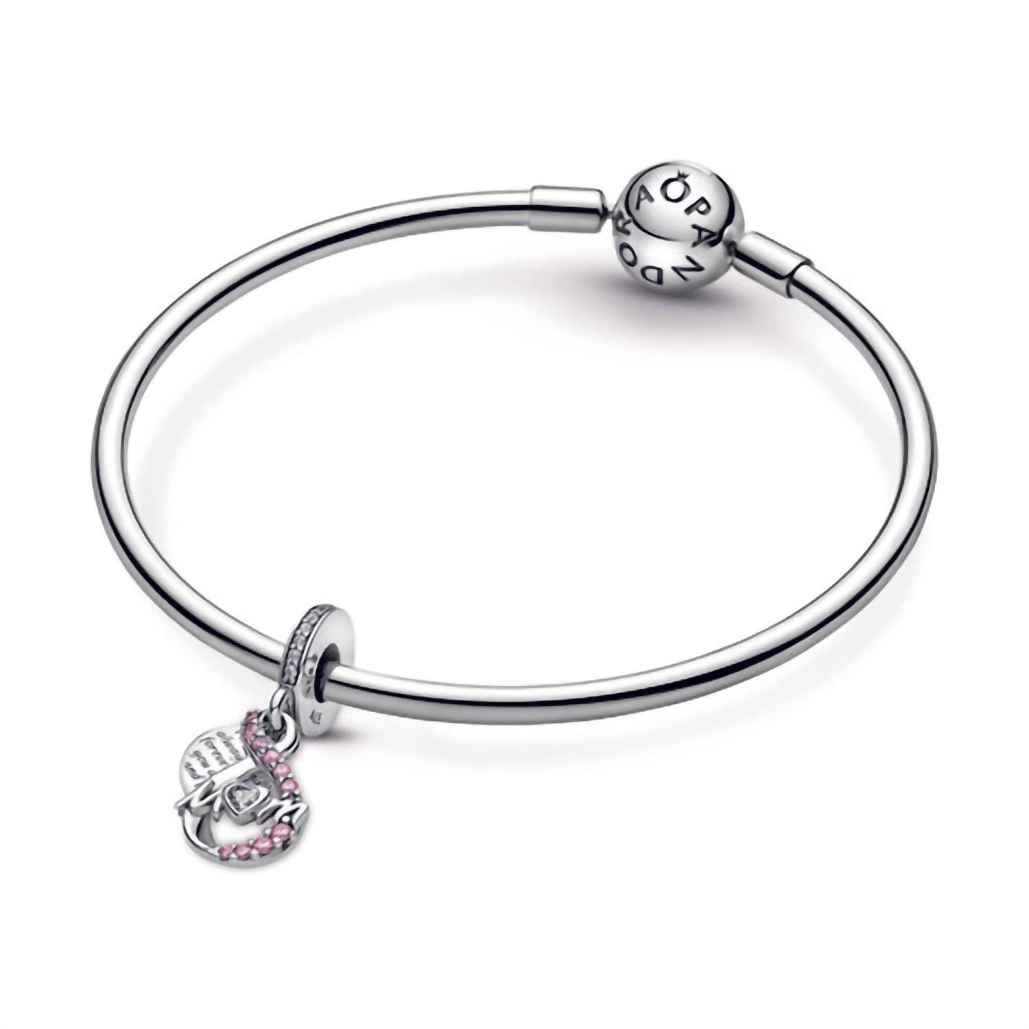Pandora - Mom Infinity Pave Double Dangle Charm