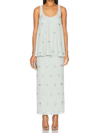 Leo Lin - Clementine Embellished Maxi Skirt