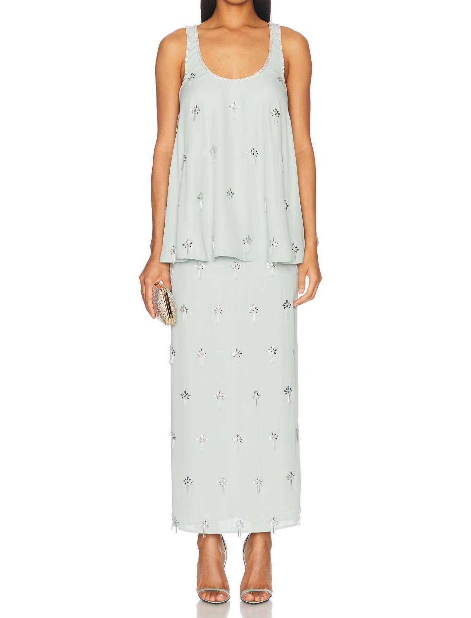 Leo Lin - Clementine Embellished Maxi Skirt