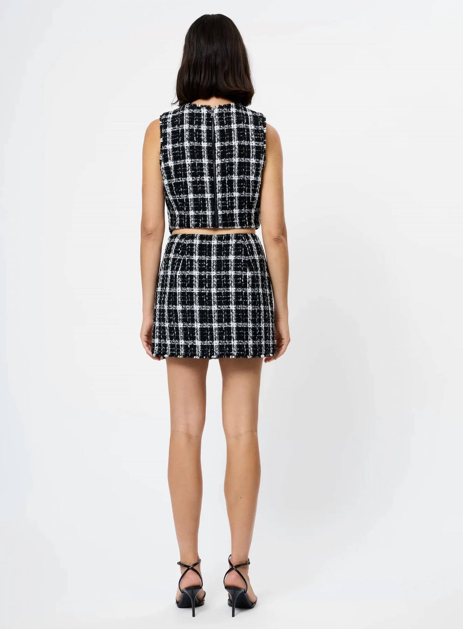 French Connection - Tweed Sleeveless Top