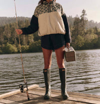 The Great. - Women's Plush Terrain Half Zip Sweater