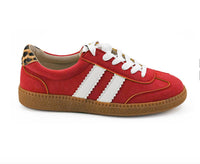 Corkys Footwear Women's Head's Up Sneaker in red - women's sneaker