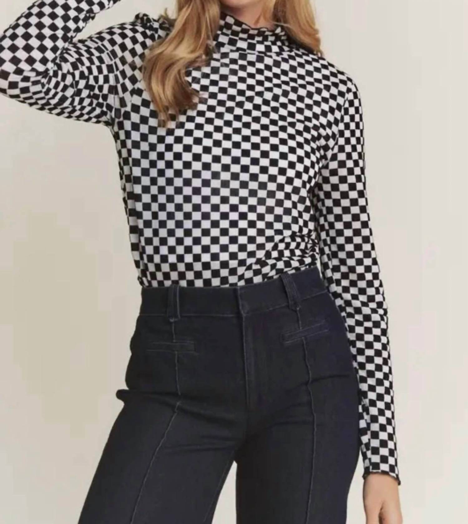 Jade By Jane - Lillian Checkered Top