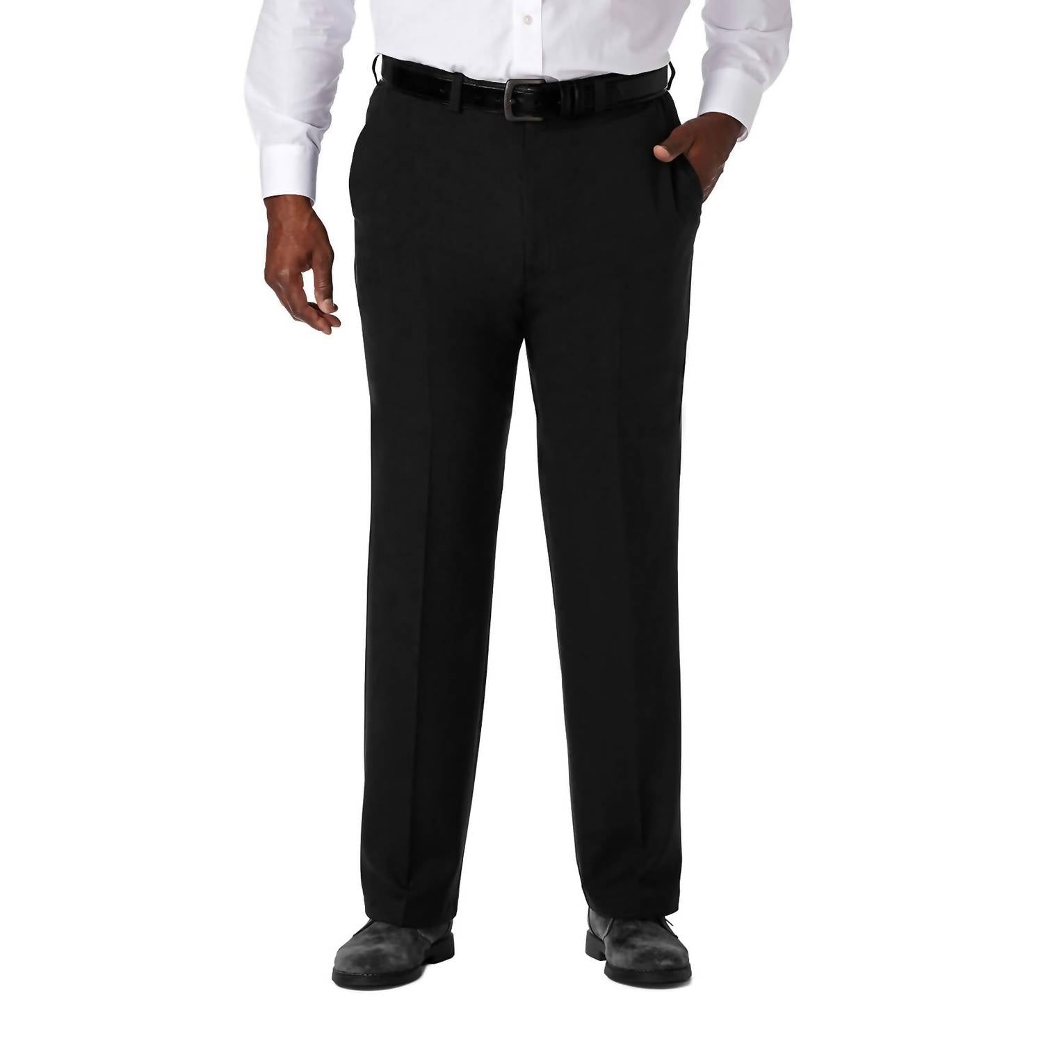 Haggar - Men's Cool 18 Pro Classic Fit Flat Front Pant