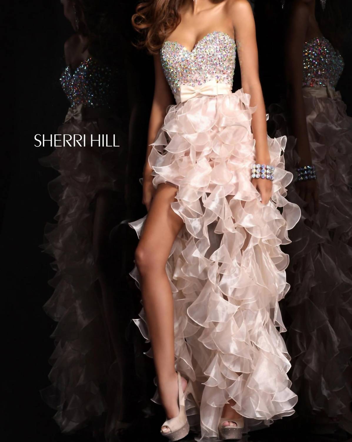 Sherri Hill - Strapless Sweetheart Maxi Dress