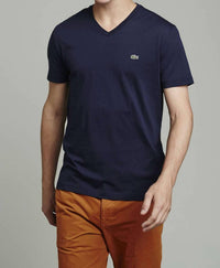 Lacoste - Short Sleeve V-neck Pima Jersey T-shirt