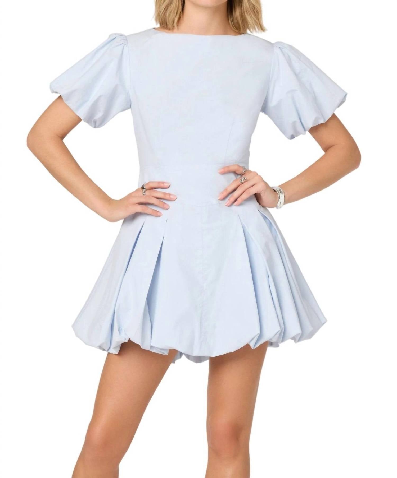 ASTR Kattie Mini Dress in blue - women's dress