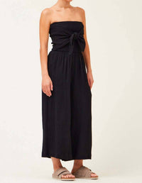 Grade & Gather - Tie Front Gauze Jumpsuit