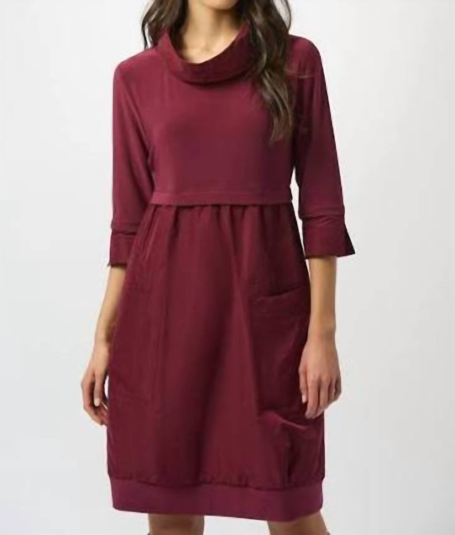 Joseph Ribkoff - Cowl Neck Tiered Dress