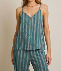 Gilli - Danielle Striped Spaghetti Strap Top