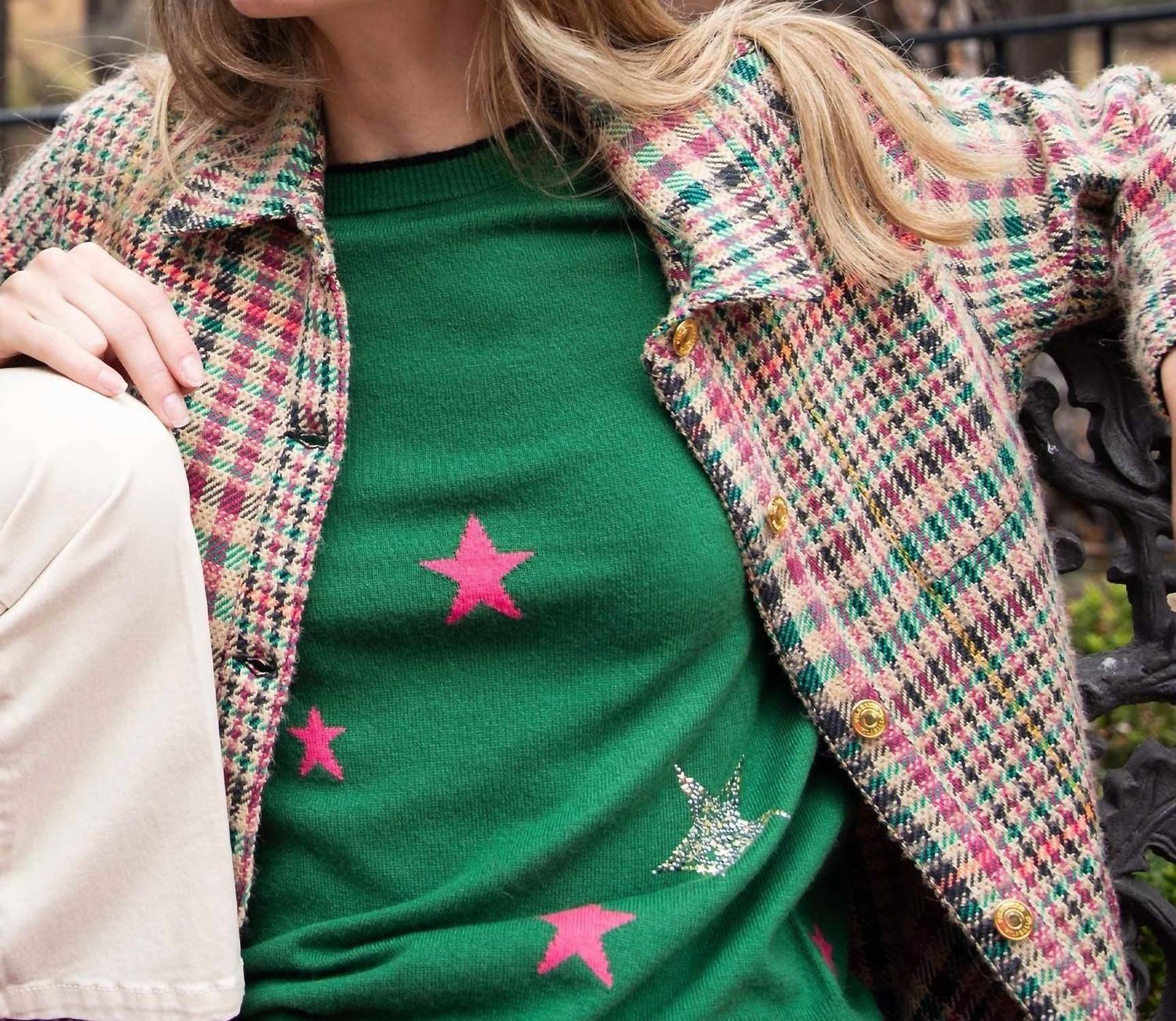 INTARSIA STARS SWEATER