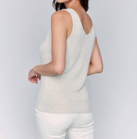 Charlie B - Metallic Lurex Knit Cami Top