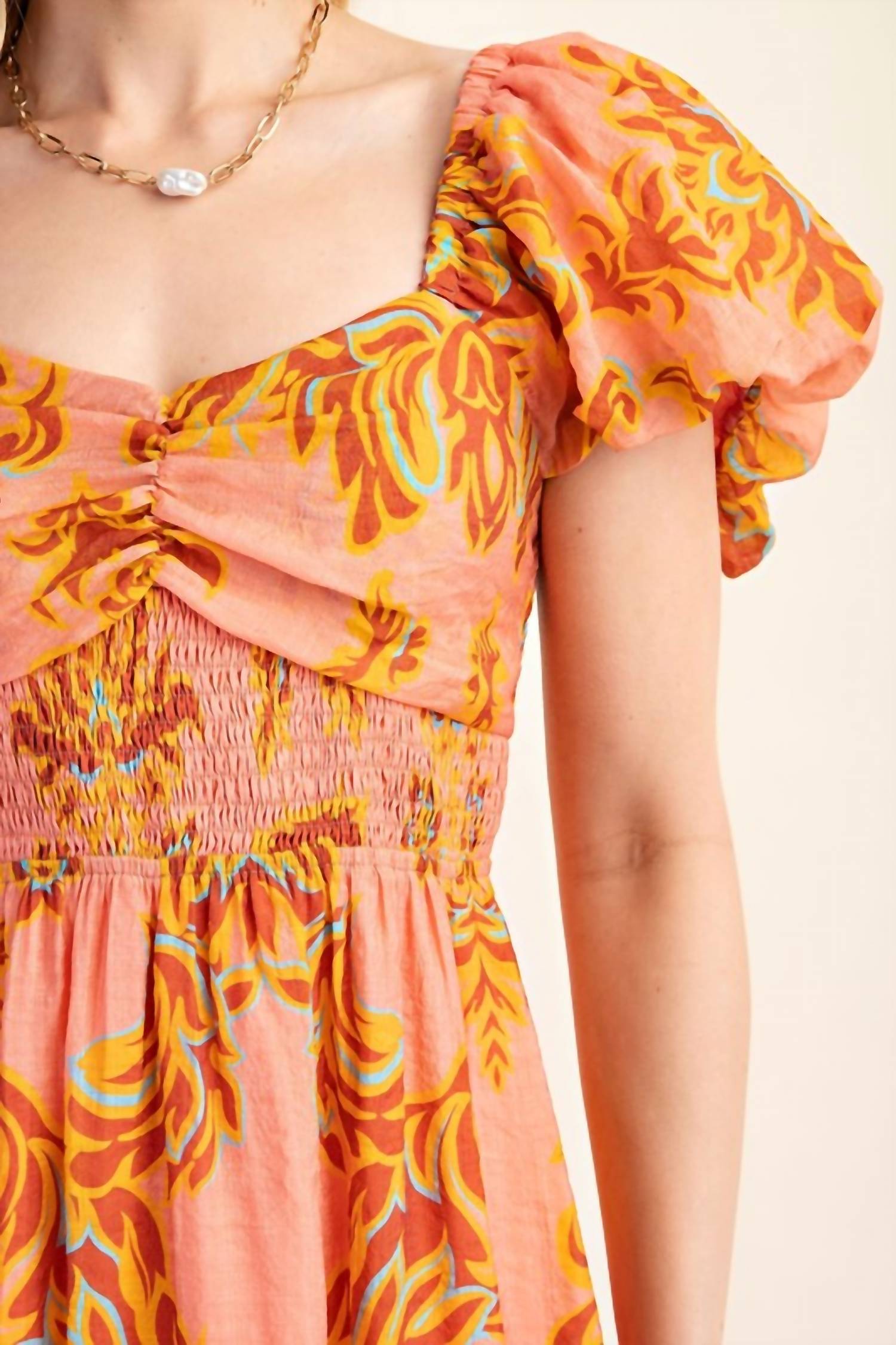 Gigio - Smocked Babydoll Dress