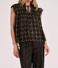 Elan - Sleeveless Tie Neck Top