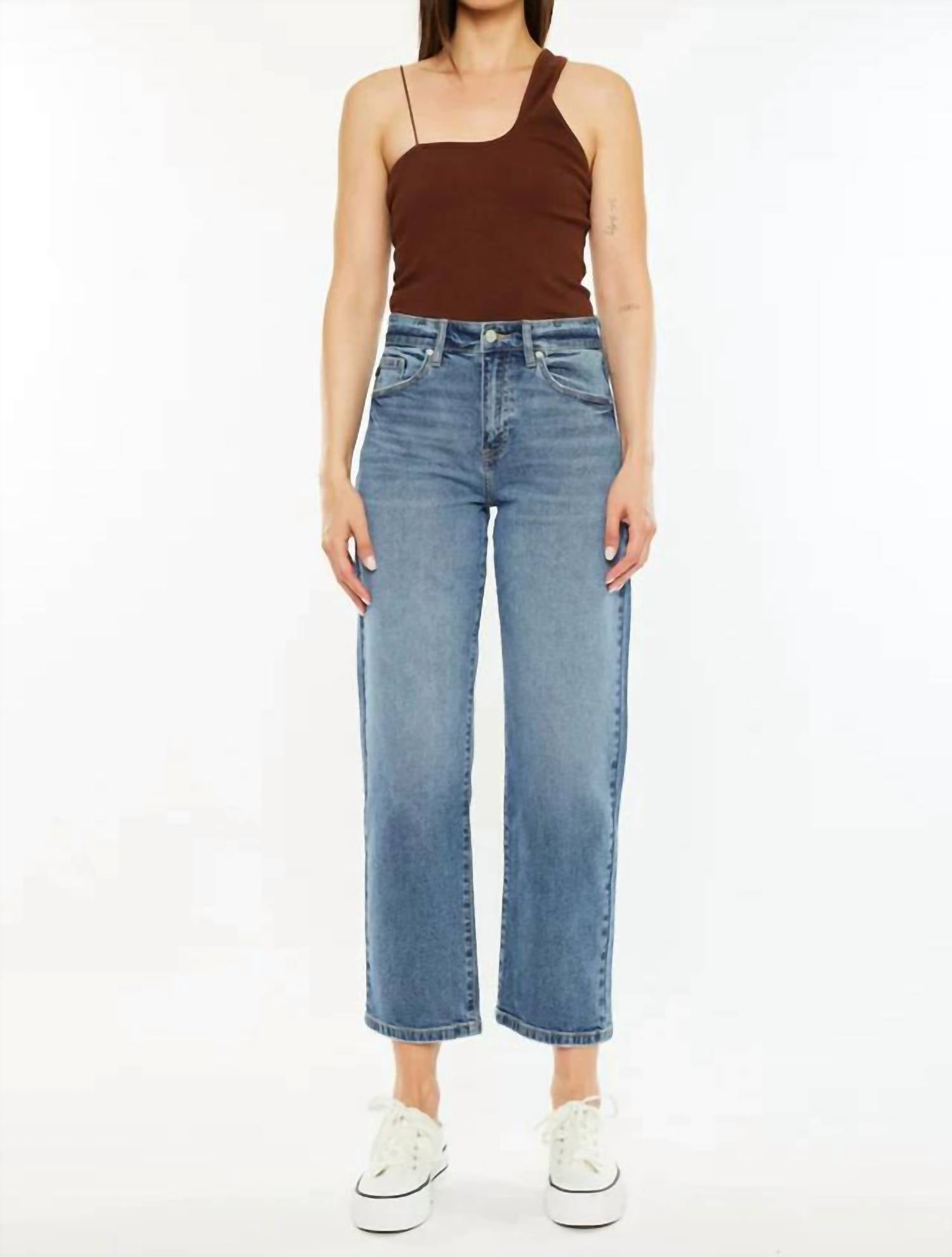 Kancan - Jordana High Rise True Straight Jeans