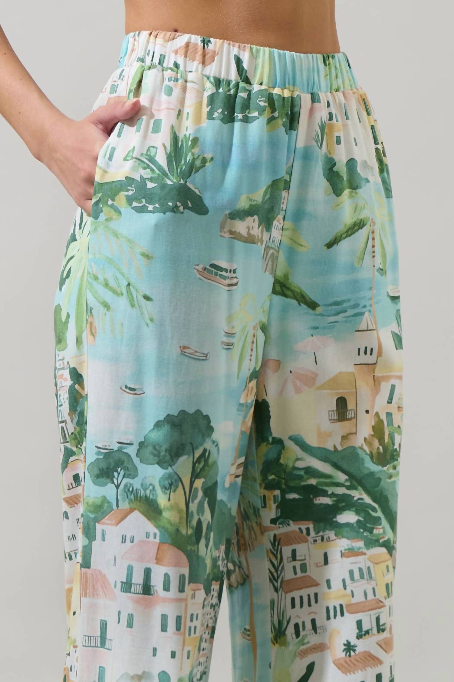 Sugarlips - Piti Town Snipy Wide Leg Pants