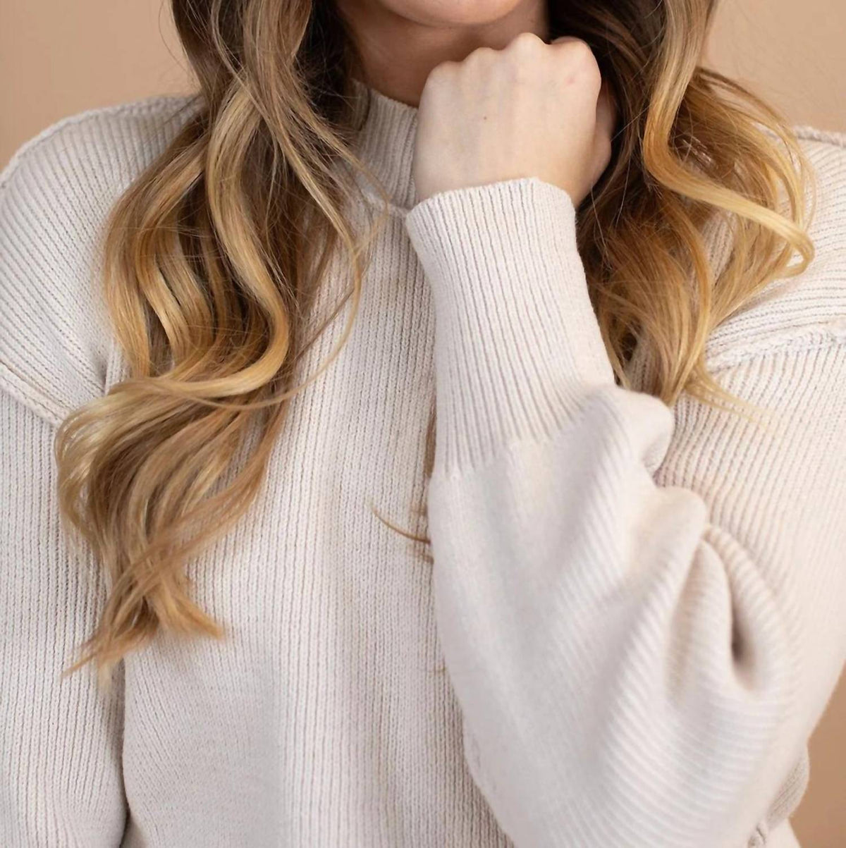 Tea N Rose - Rosie Mockneck Sweater