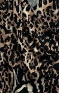 Annalee + Hope - Women Leopard Wrap Blouse