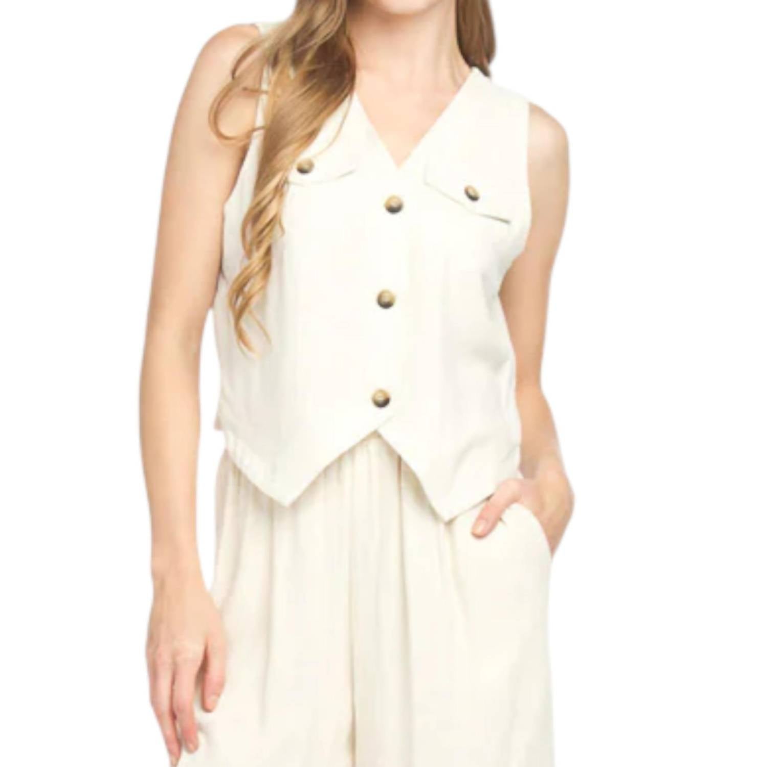 Mimi K - Linen Vest