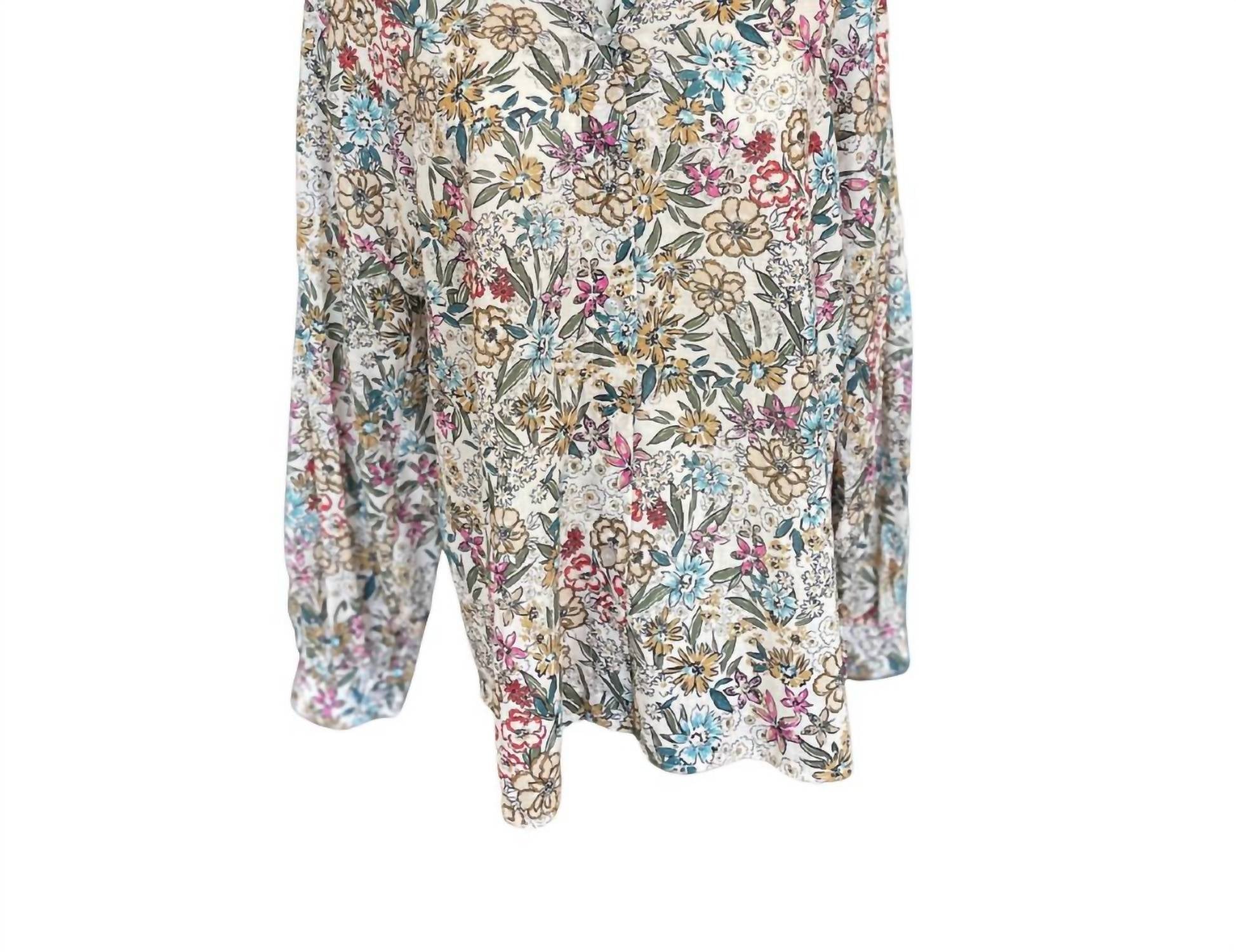 Scandal Italy - Women's Daffodil Floral Blouse