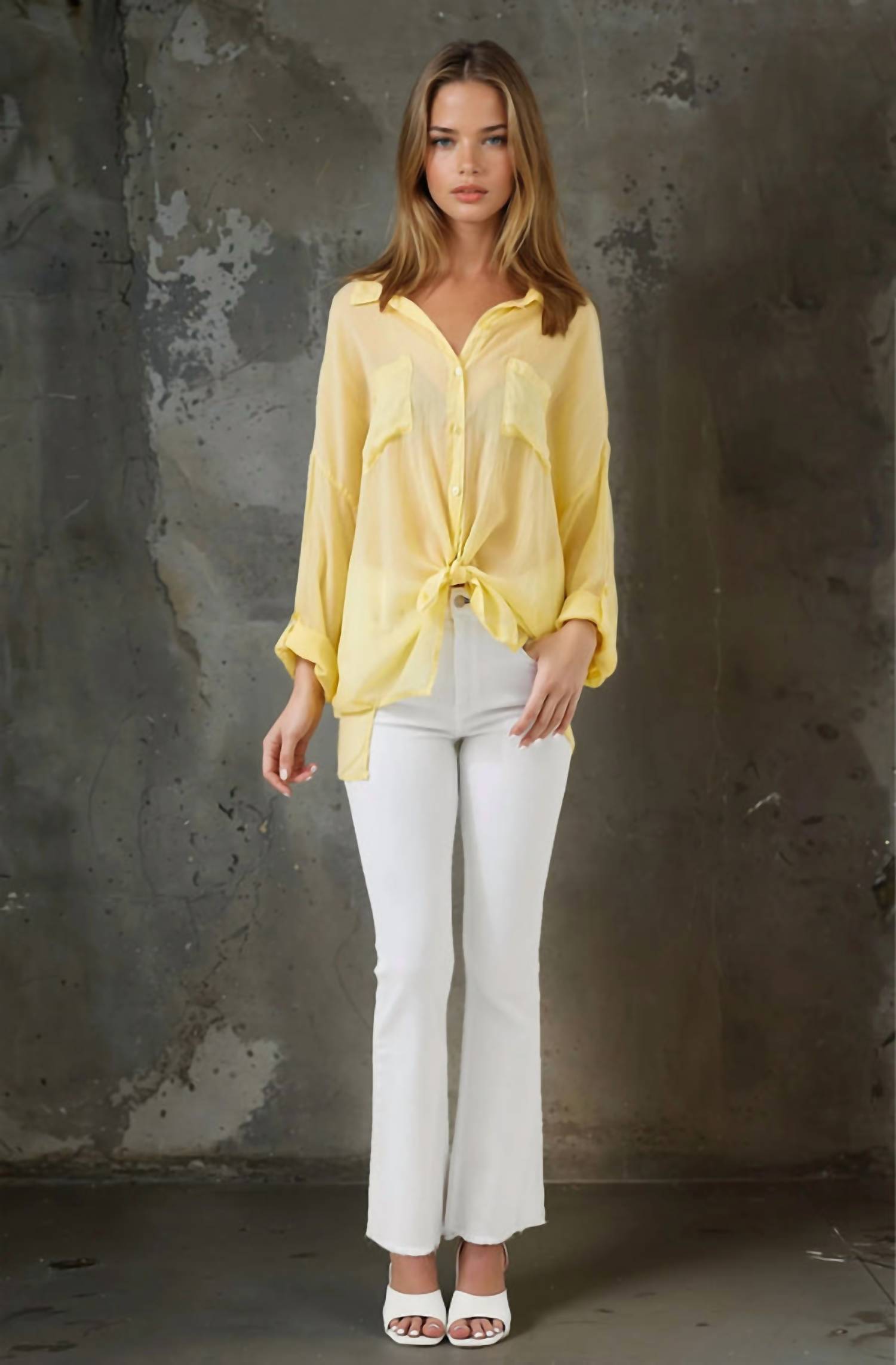 Maven West - Butter Cup Tie Top