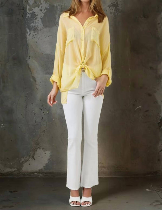 Maven West - Butter Cup Tie Top