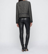 Vince - Fringe Trim Boucle Jacket