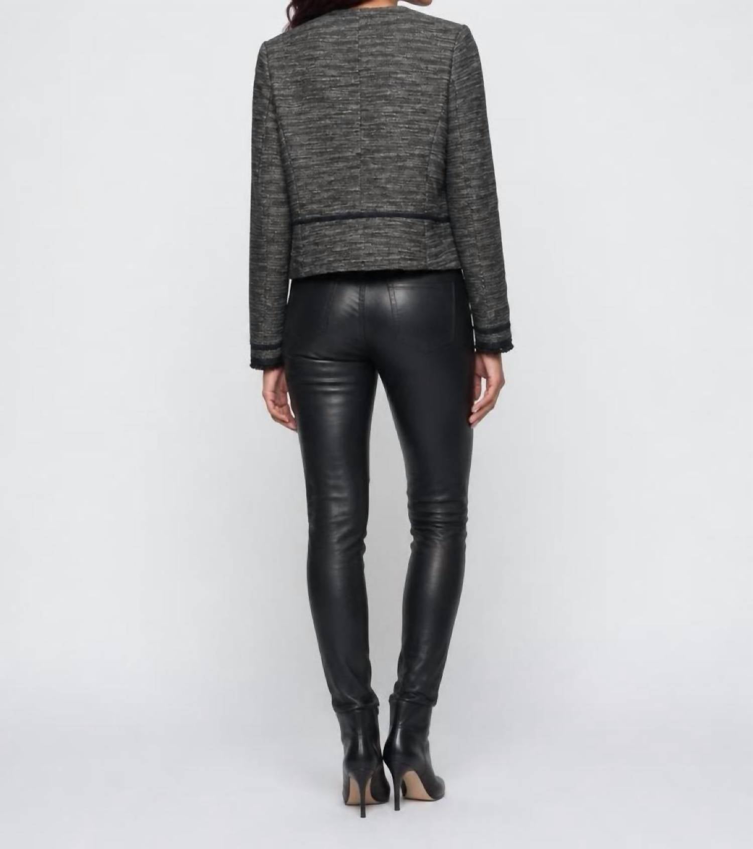 Vince - Fringe Trim Boucle Jacket
