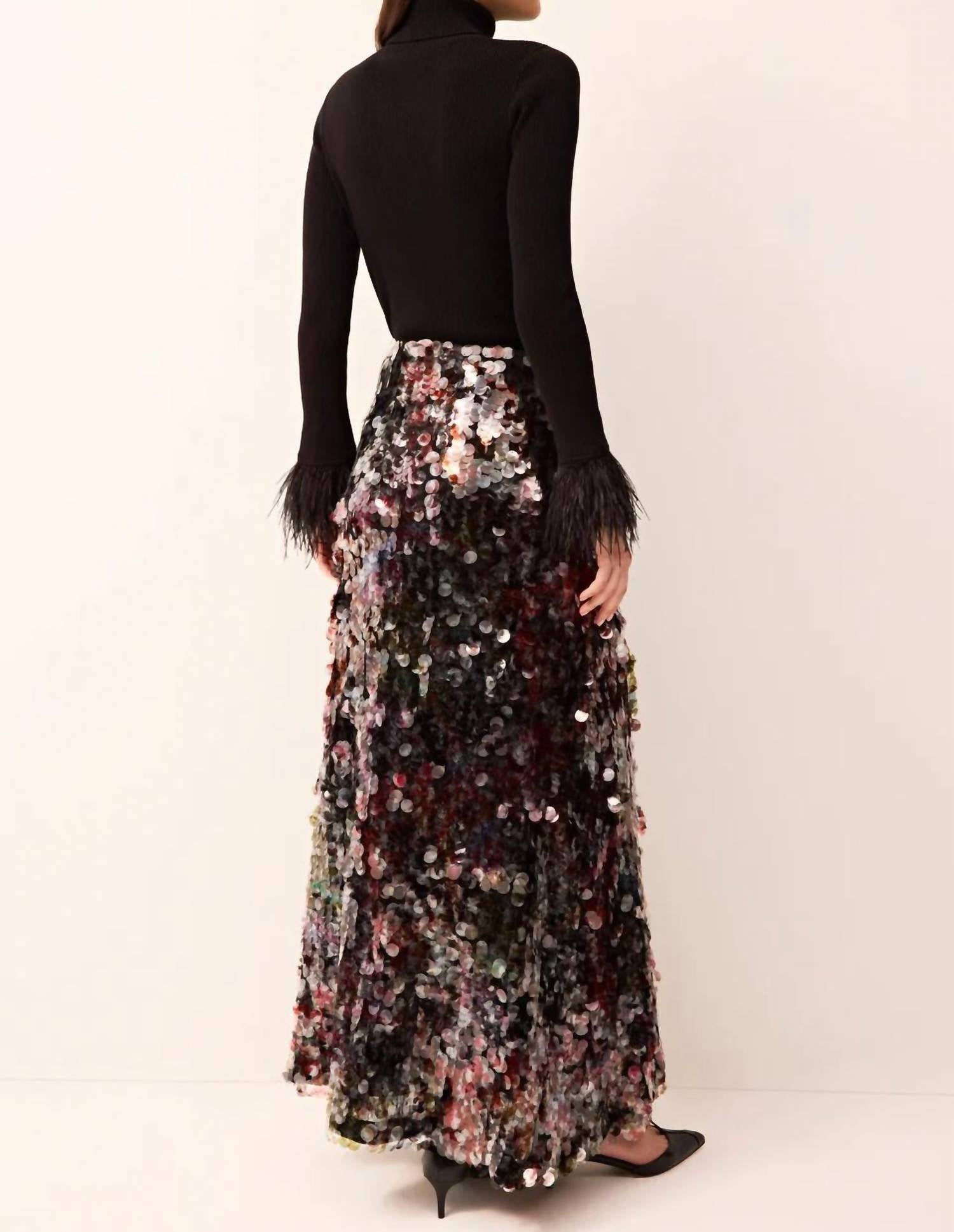 Marie Oliver Odessa Skirt in euphoria sequin - women's skirt - view 4