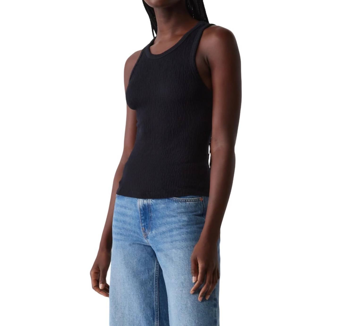 Michael Stars - KIRA CRINKLE KNIT EASY TANK TOP
