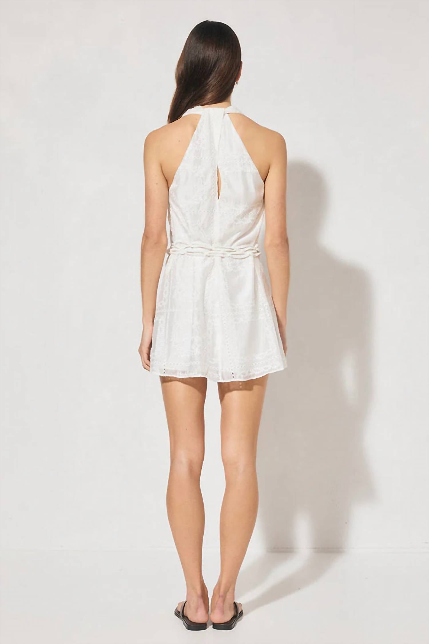 MON RENN elowen dress in white - women's dress - detail view